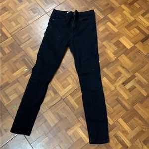 Gap super high rise black jeans